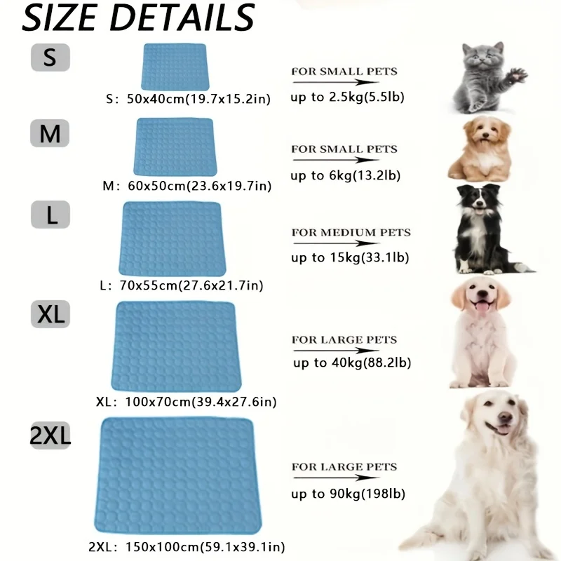 Cooling Pet Mat for Dogs & Cats | Self-Cooling Summer Bed - Image 2