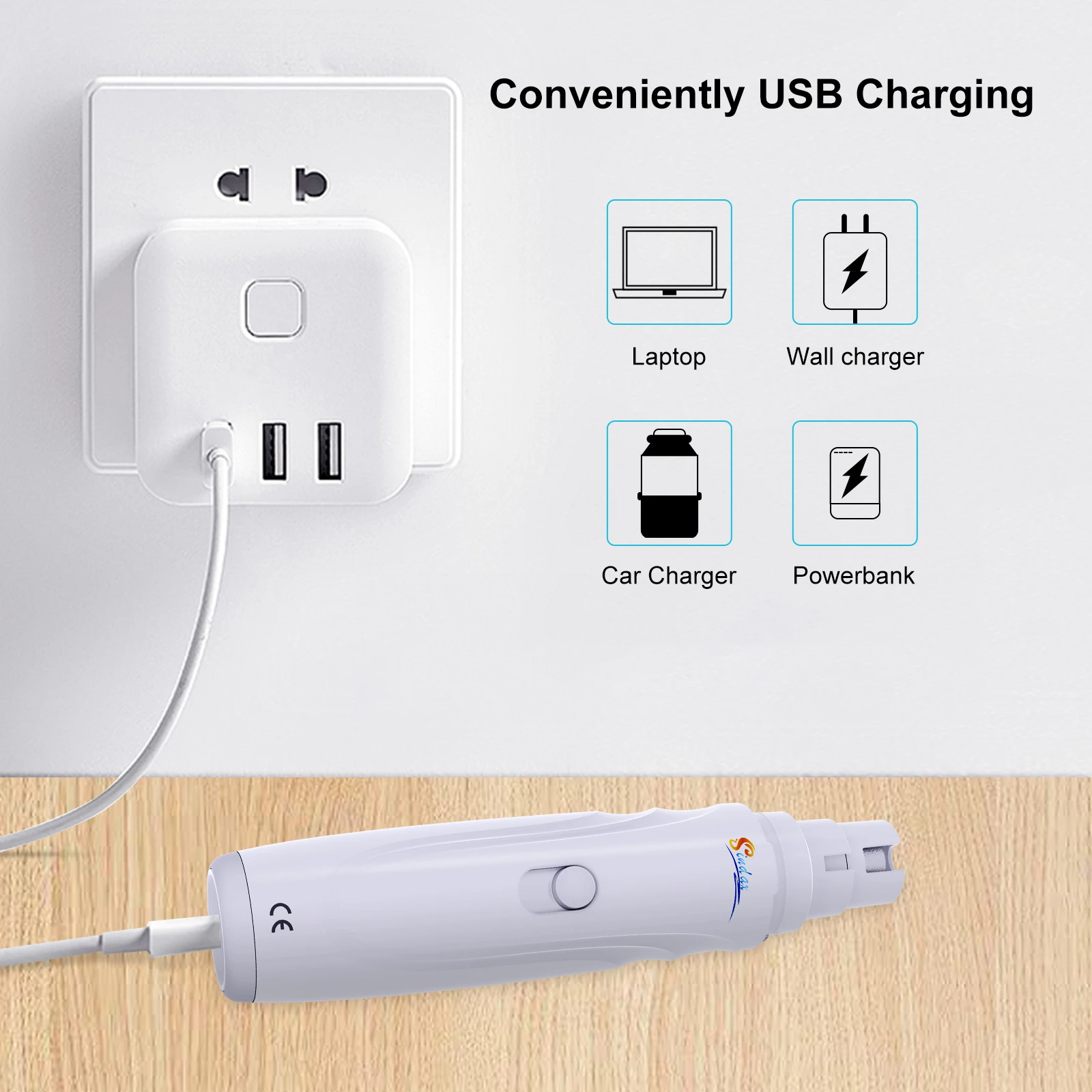 QuietGlide USB Pet Nail Grinder - Image 7