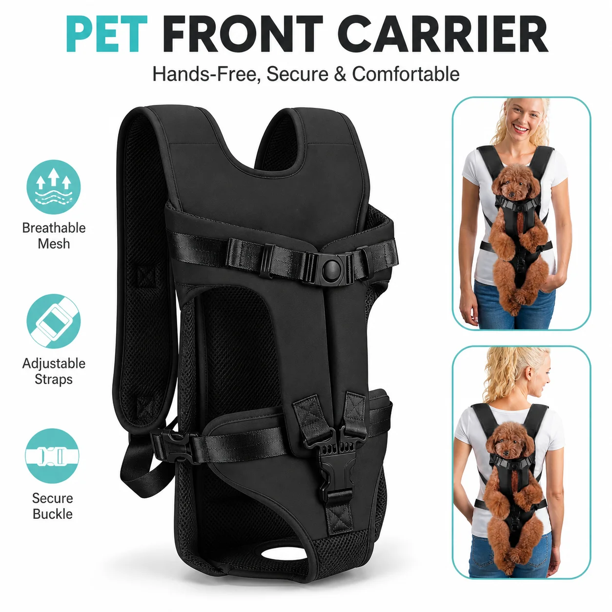 AdventurePaws Front Pet Carrier Backpack - Image 8